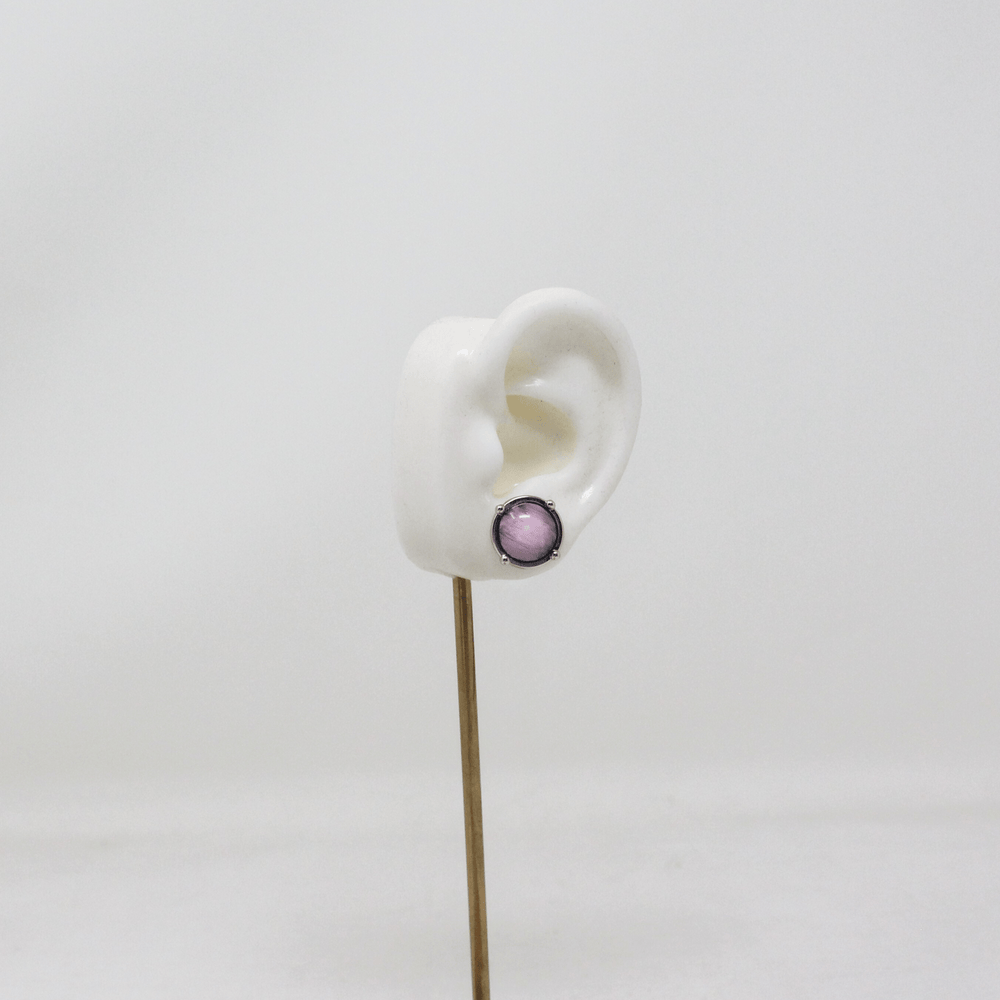 Luna Stud Silver - LAURA CANTU JEWELRY