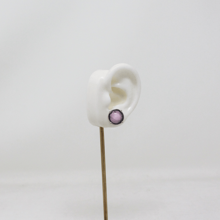 Luna Stud Silver - LAURA CANTU JEWELRY