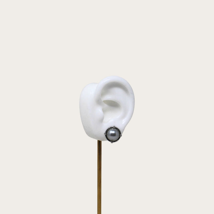 Luna Stud Silver - LAURA CANTU JEWELRY