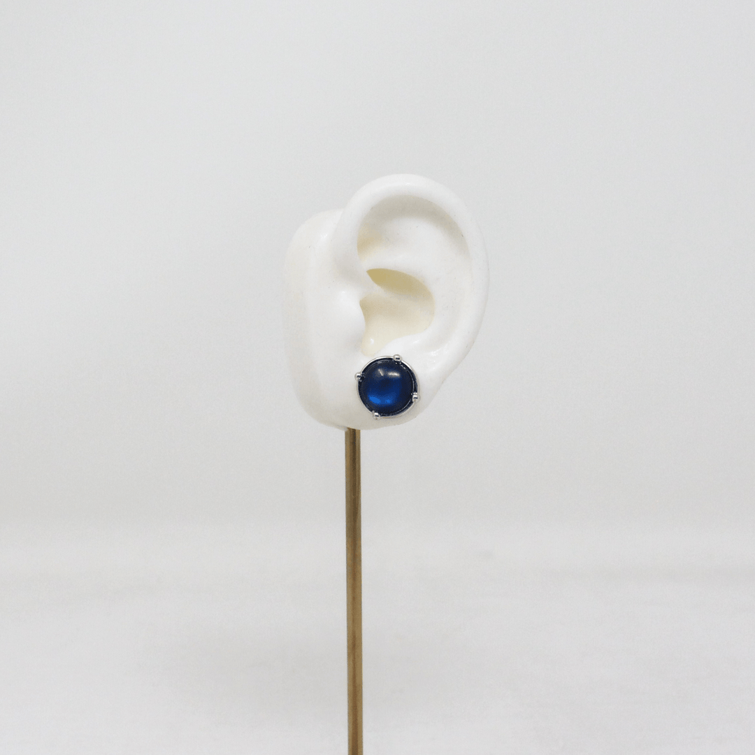 Luna Stud Silver - LAURA CANTU JEWELRY