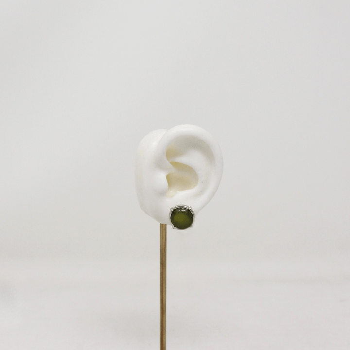 Luna Stud Silver - LAURA CANTU JEWELRY