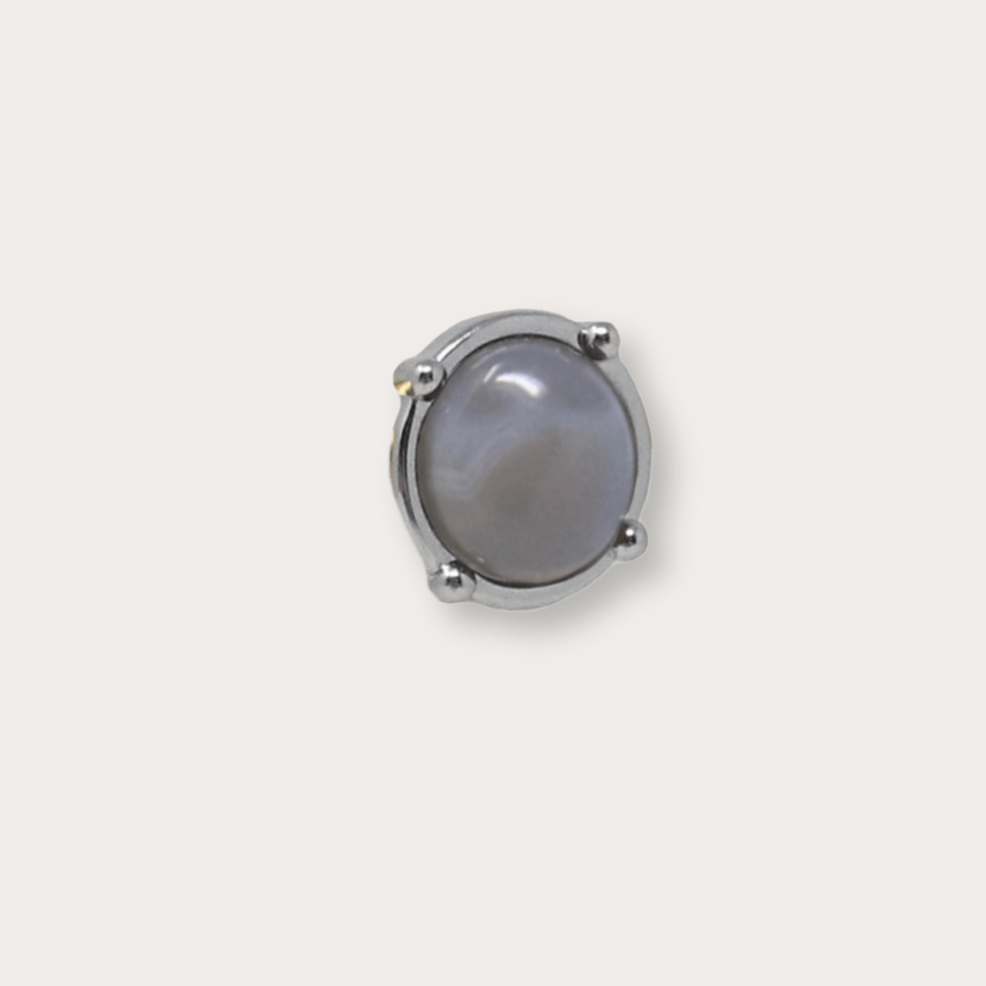 Luna Stud Silver - LAURA CANTU JEWELRY