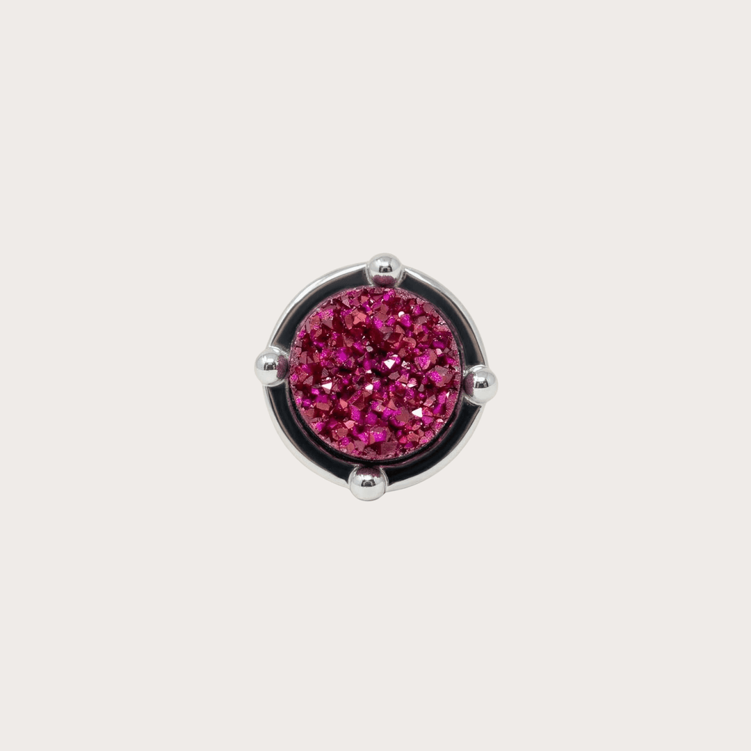 Luna Stud Silver Small - LAURA CANTU JEWELRY