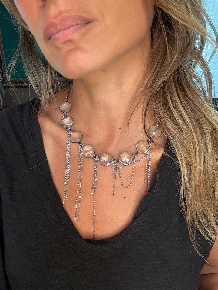 Mara Fringe Necklace - LAURA CANTU JEWELRY