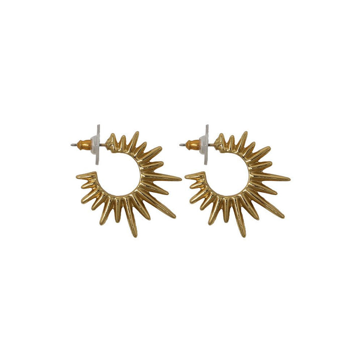 Maria Spiked Earrings Large - LAURA CANTU JEWELRY US