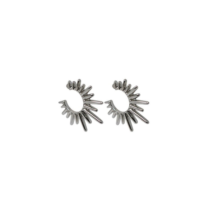 Maria Spiked Earrings Large - LAURA CANTU JEWELRY US