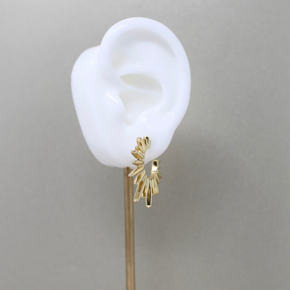 Maria Spiked Earrings Large - LAURA CANTU JEWELRY