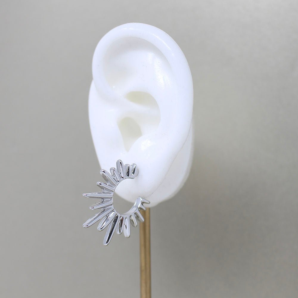 Maria Spiked Earrings Large - LAURA CANTU JEWELRY