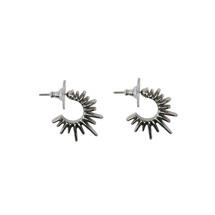 Maria Spiked Earrings Large - LAURA CANTU JEWELRY US