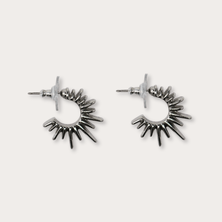 Maria Spiked Earrings Large - LAURA CANTU JEWELRY