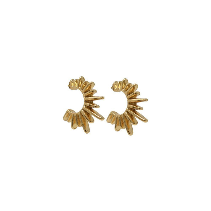 Maria Spiked Earrings Small - LAURA CANTU JEWELRY US