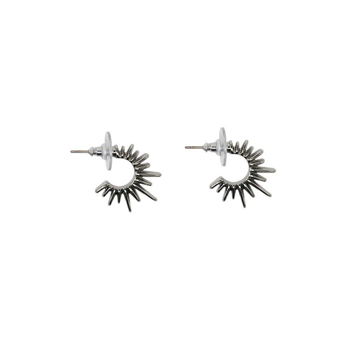 Maria Spiked Earrings Small - LAURA CANTU JEWELRY US