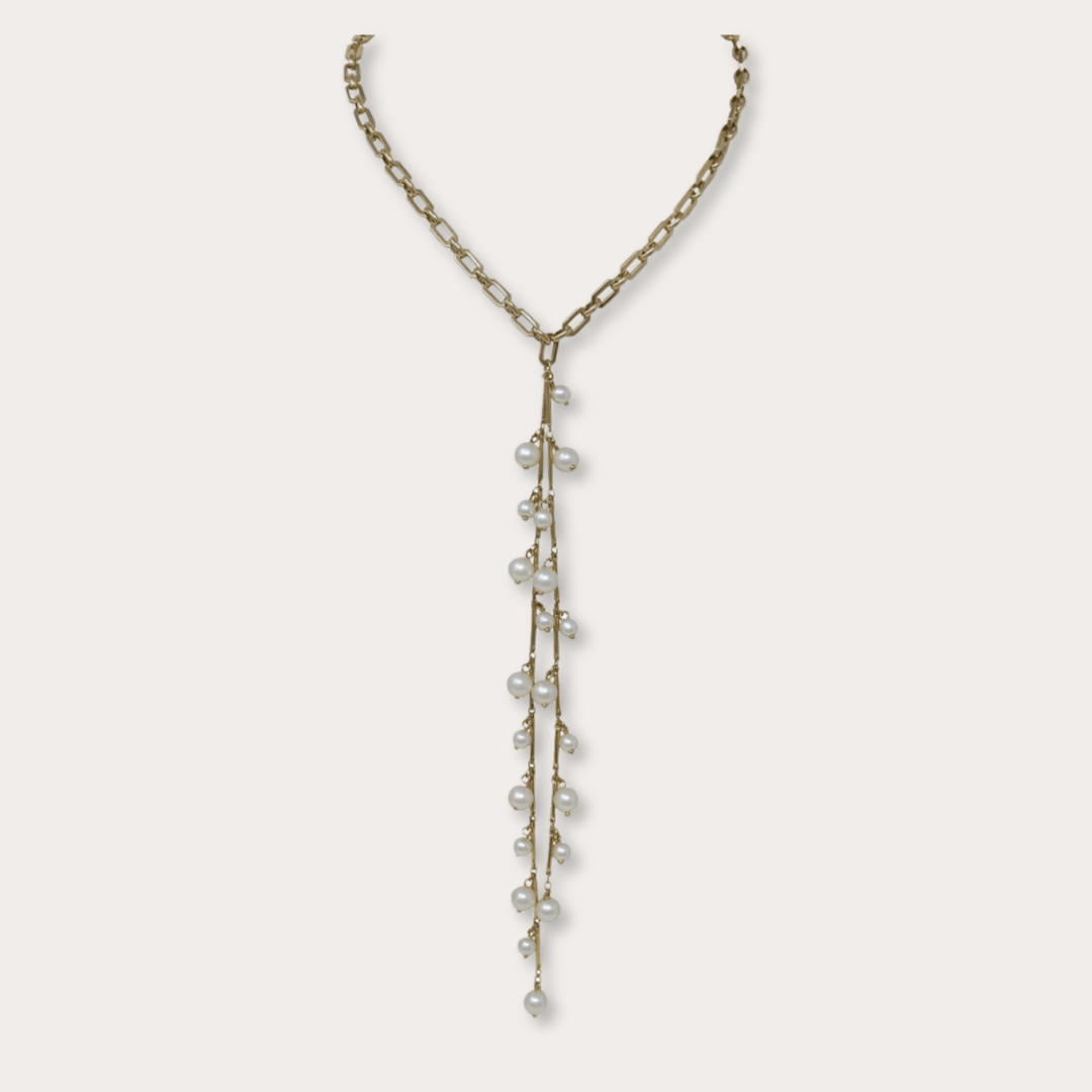 Mario Pearl Necklace - LAURA CANTU JEWELRY