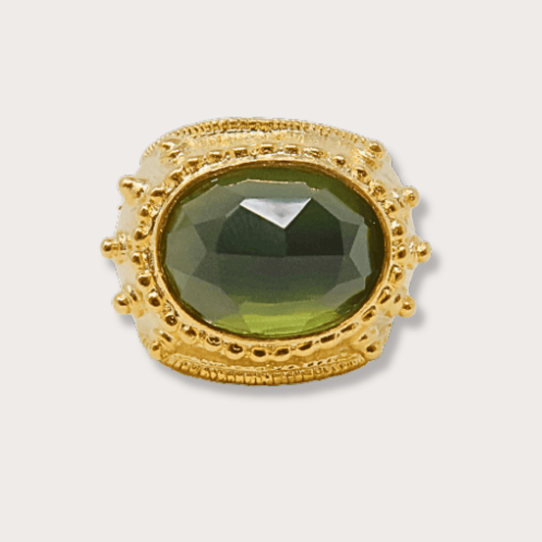 Medusa Ring (Peridot) - LAURA CANTU JEWELRY