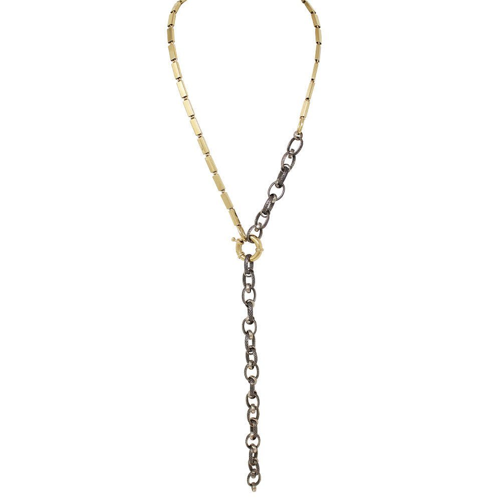 Mix Abril Chain Antique Necklace - LAURA CANTU JEWELRY US