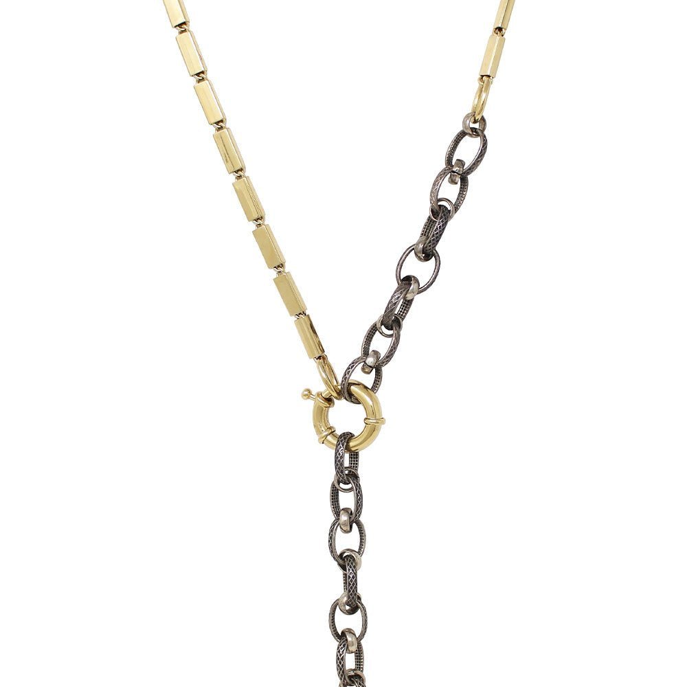 Mix Abril Chain Antique Necklace - LAURA CANTU JEWELRY US