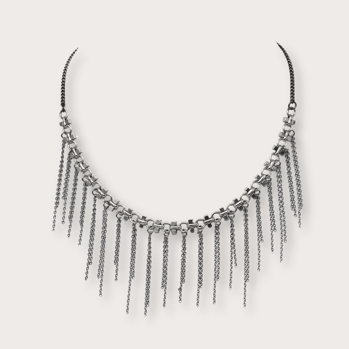 Nan Fringe Necklace - LAURA CANTU JEWELRY