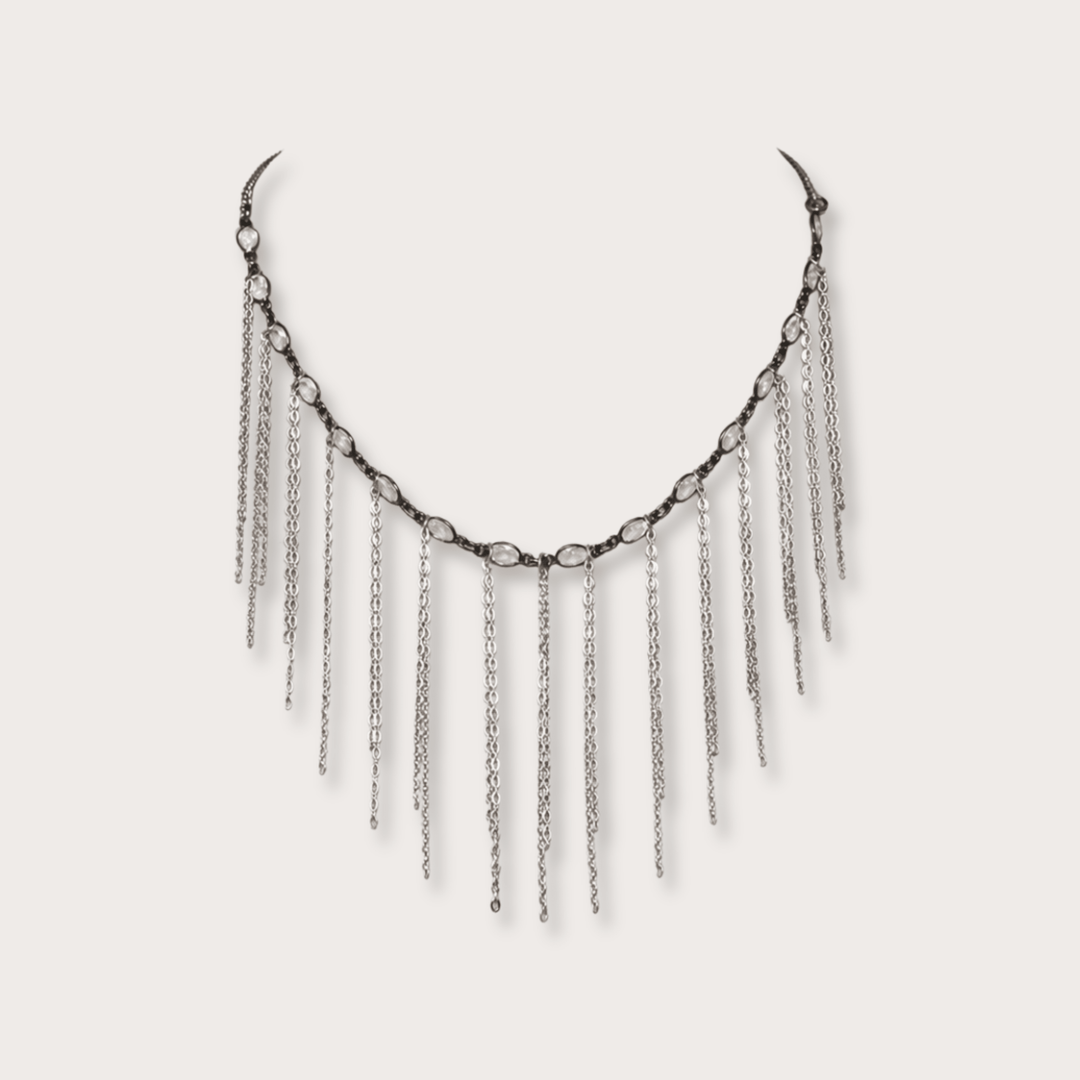 Otila Fringe Necklace - LAURA CANTU JEWELRY