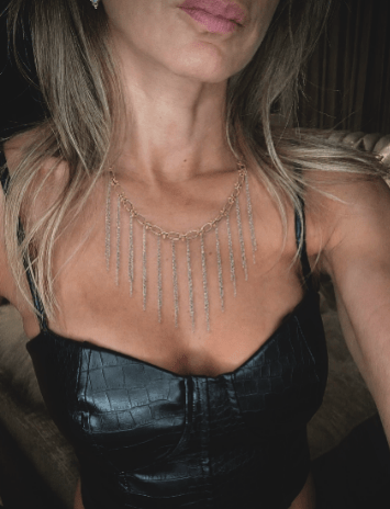 Patricia Fringe & Spike Necklace - LAURA CANTU JEWELRY