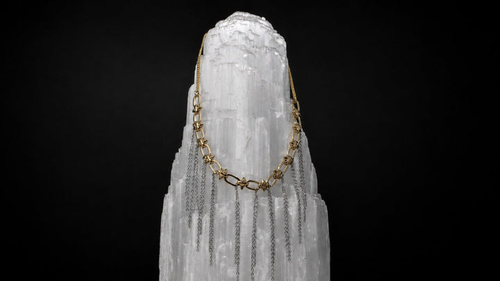 Patricia Fringe & Spike Necklace - LAURA CANTU JEWELRY