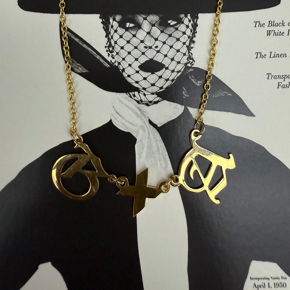 Personalized Gothic Necklace - LAURA CANTU JEWELRY