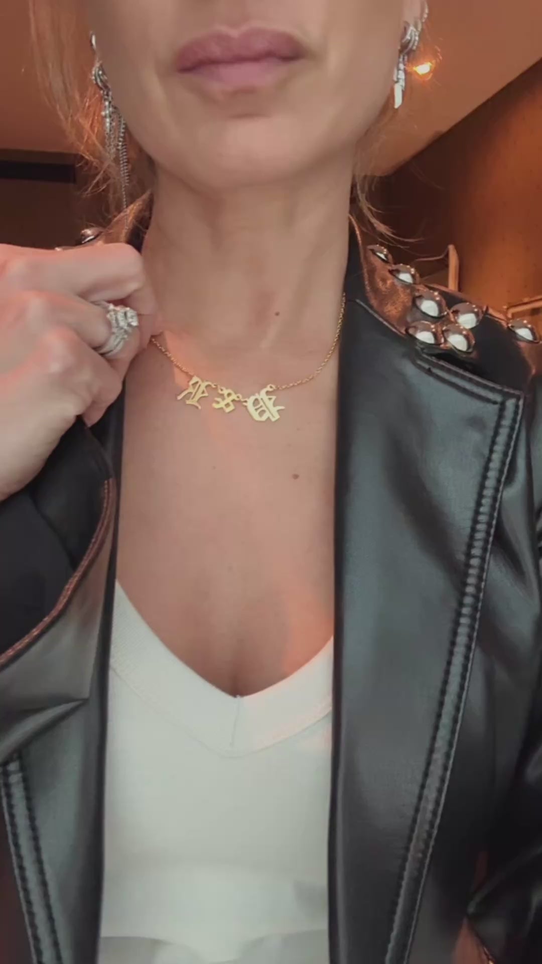 Personalized Gothic Necklace