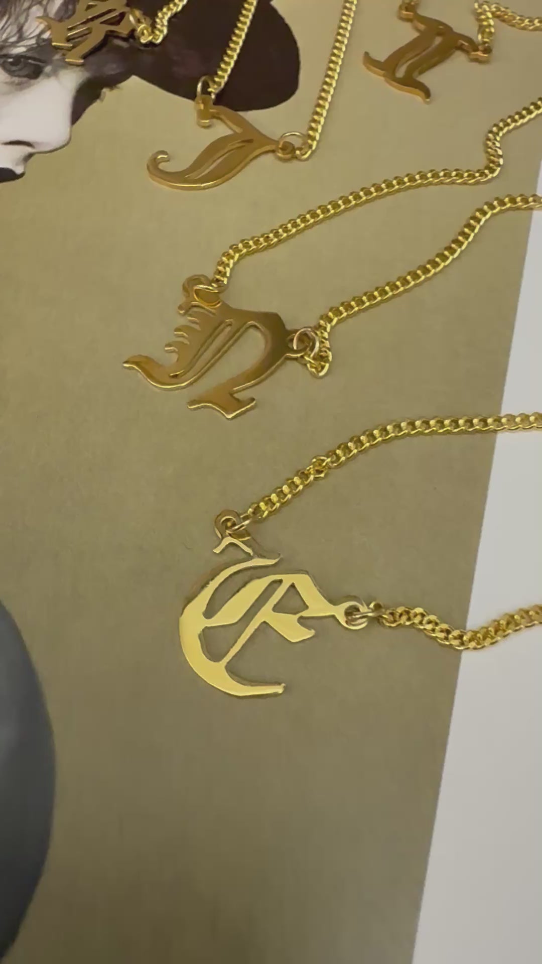 Personalized Gothic Initial