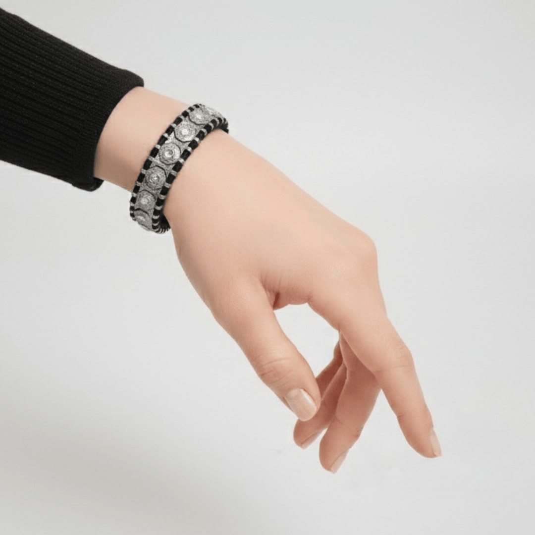 Pulsera Macramé Diamante - LAURA CANTU JEWELRY