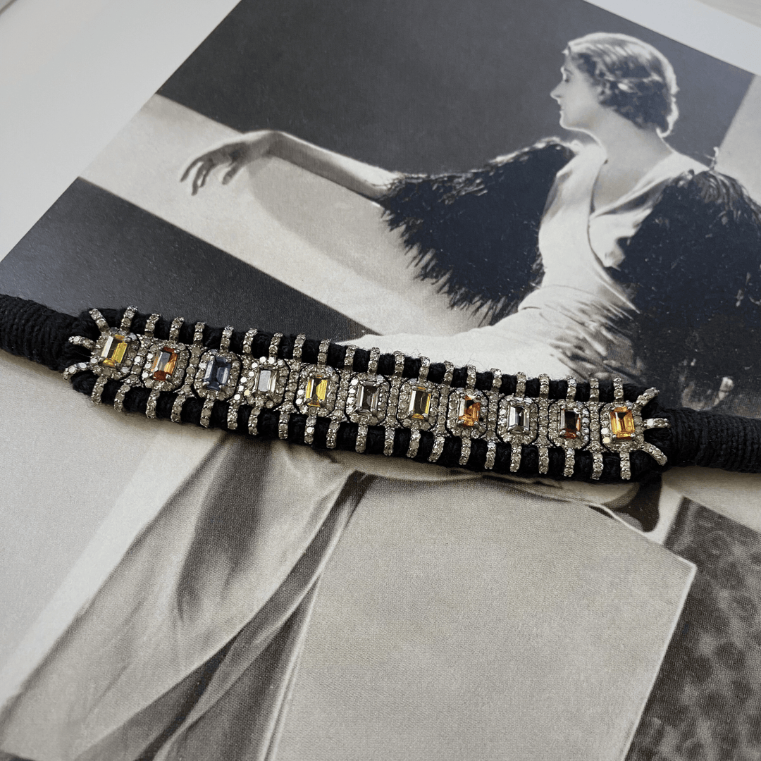 Pulsera Macramé Multi - Zafiro - LAURA CANTU JEWELRY