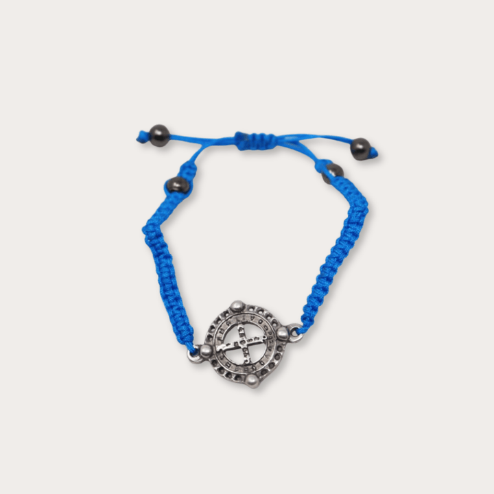 Pulsera San Benito Plata Tejida De Colores - LAURA CANTU JEWELRY
