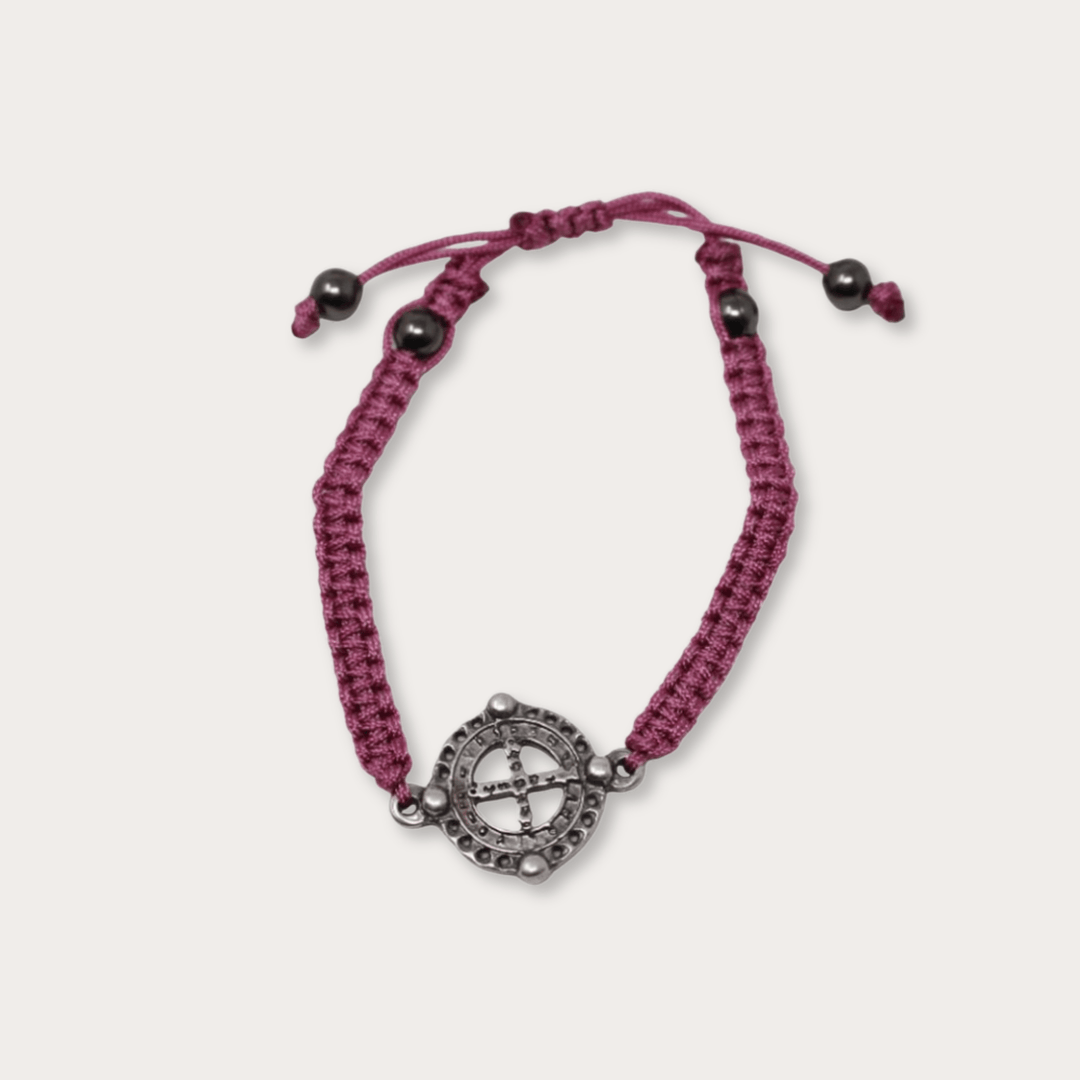 Pulsera San Benito Plata Tejida De Colores - LAURA CANTU JEWELRY