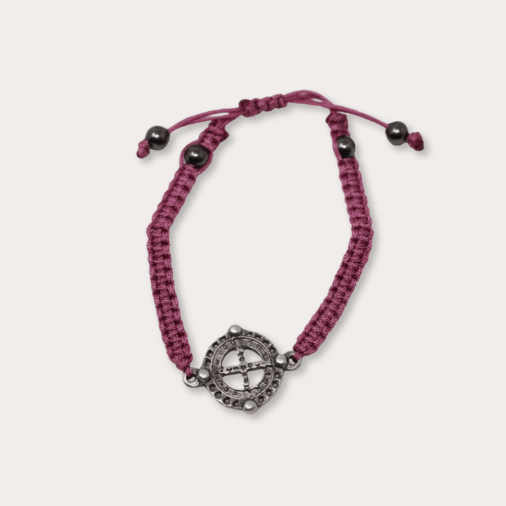 Pulsera San Benito Plata Tejida De Colores - LAURA CANTU JEWELRY