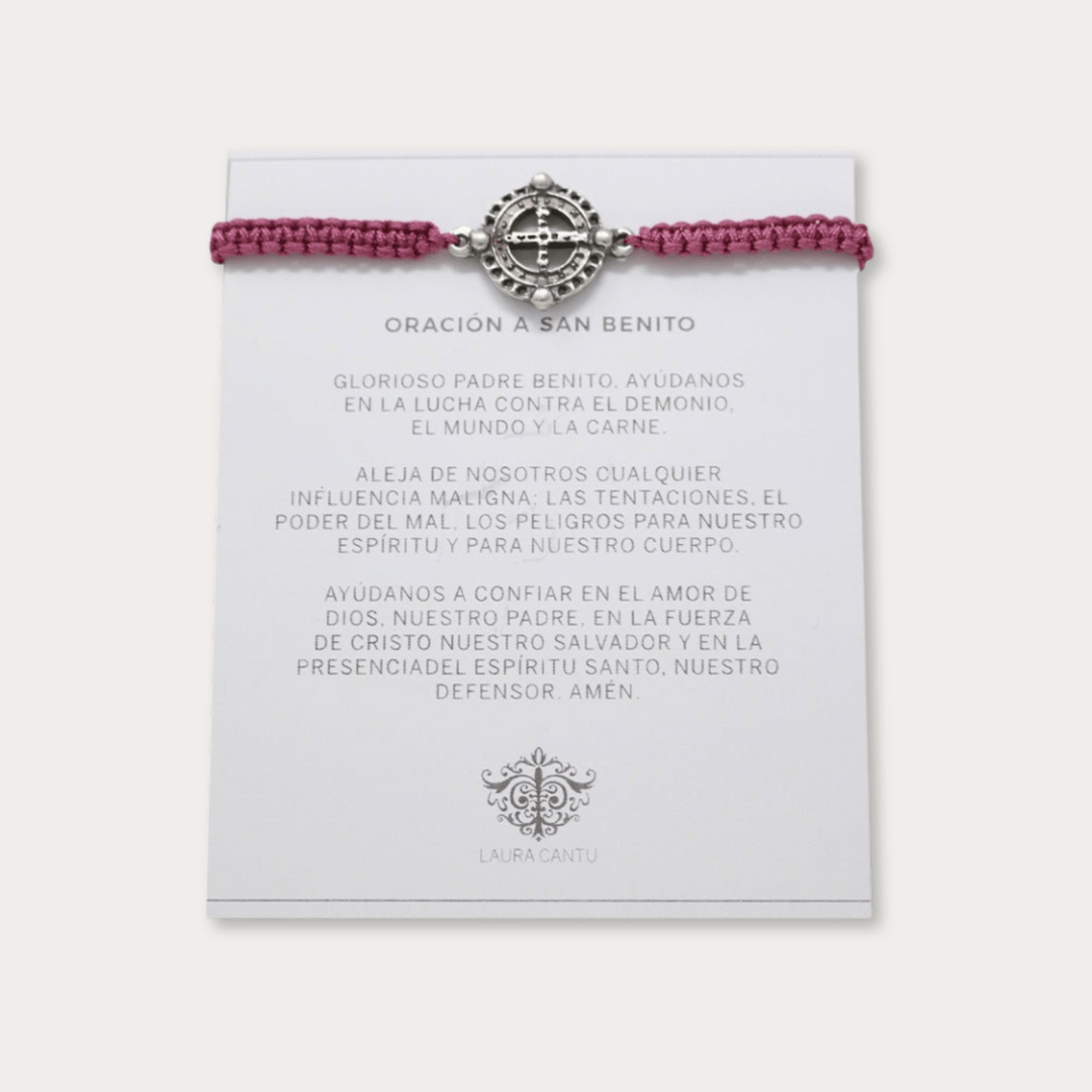 Pulsera San Benito Plata Tejida De Colores - LAURA CANTU JEWELRY