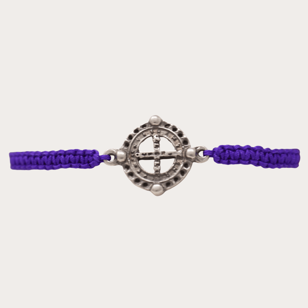 Pulsera San Benito Plata Tejida De Colores - LAURA CANTU JEWELRY