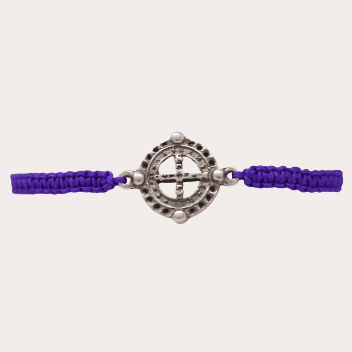 Pulsera San Benito Plata Tejida De Colores - LAURA CANTU JEWELRY