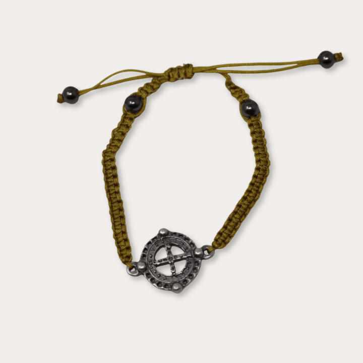 Pulsera San Benito Plata Tejida De Colores - LAURA CANTU JEWELRY