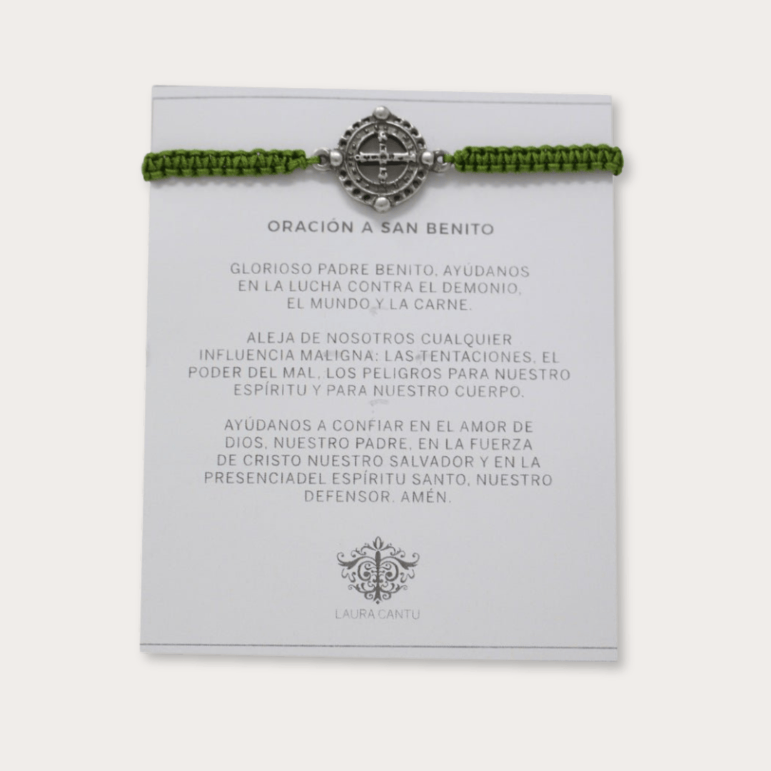 Pulsera San Benito Plata Tejida De Colores - LAURA CANTU JEWELRY