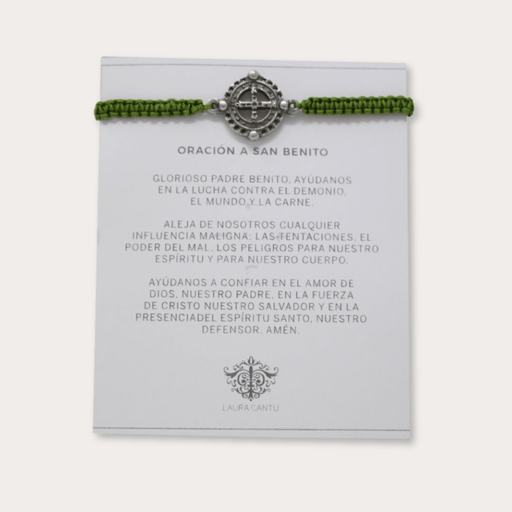 Pulsera San Benito Plata Tejida De Colores - LAURA CANTU JEWELRY