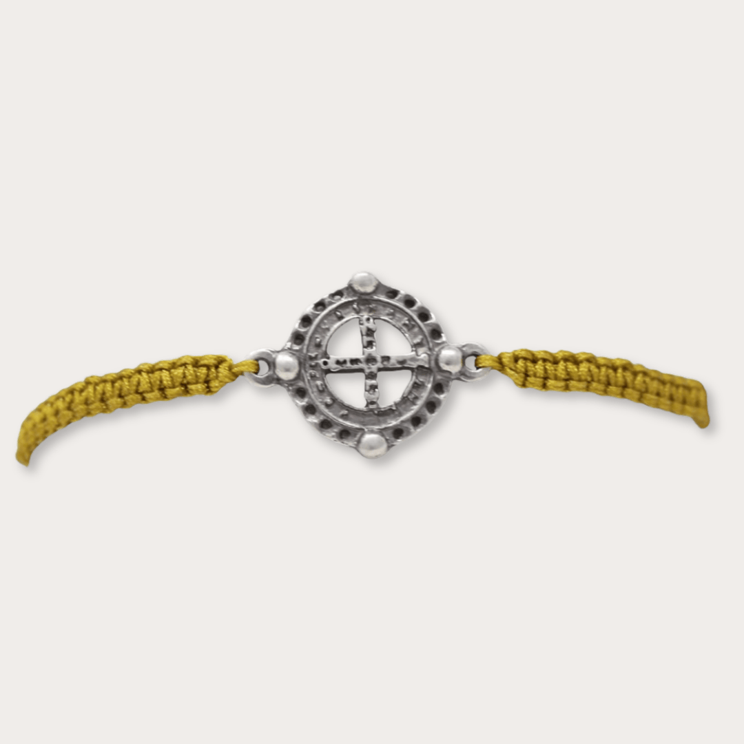 Pulsera San Benito Plata Tejida De Colores - LAURA CANTU JEWELRY