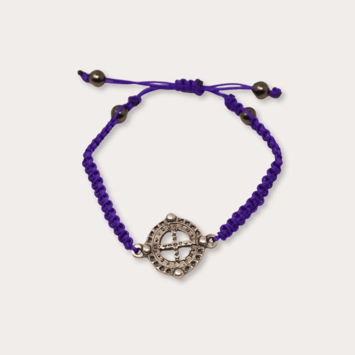 Pulsera San Benito Plata Tejida De Colores - LAURA CANTU JEWELRY