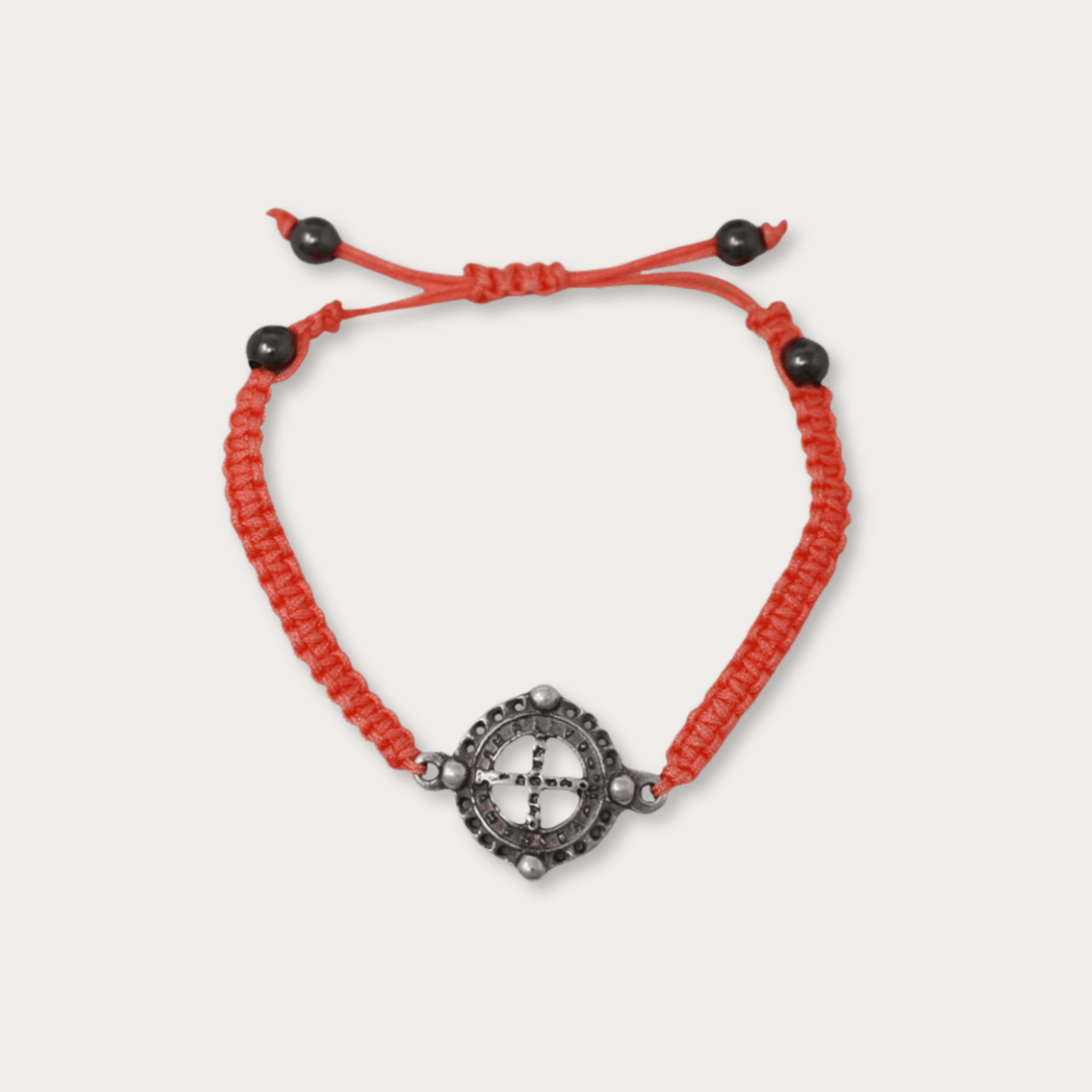 Pulsera San Benito Plata Tejida De Colores - LAURA CANTU JEWELRY