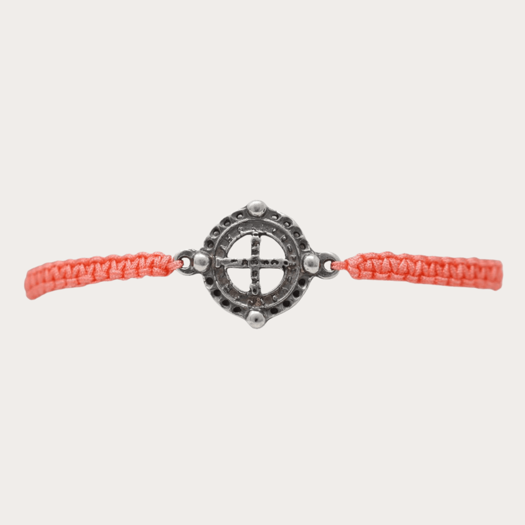 Pulsera San Benito Plata Tejida De Colores - LAURA CANTU JEWELRY