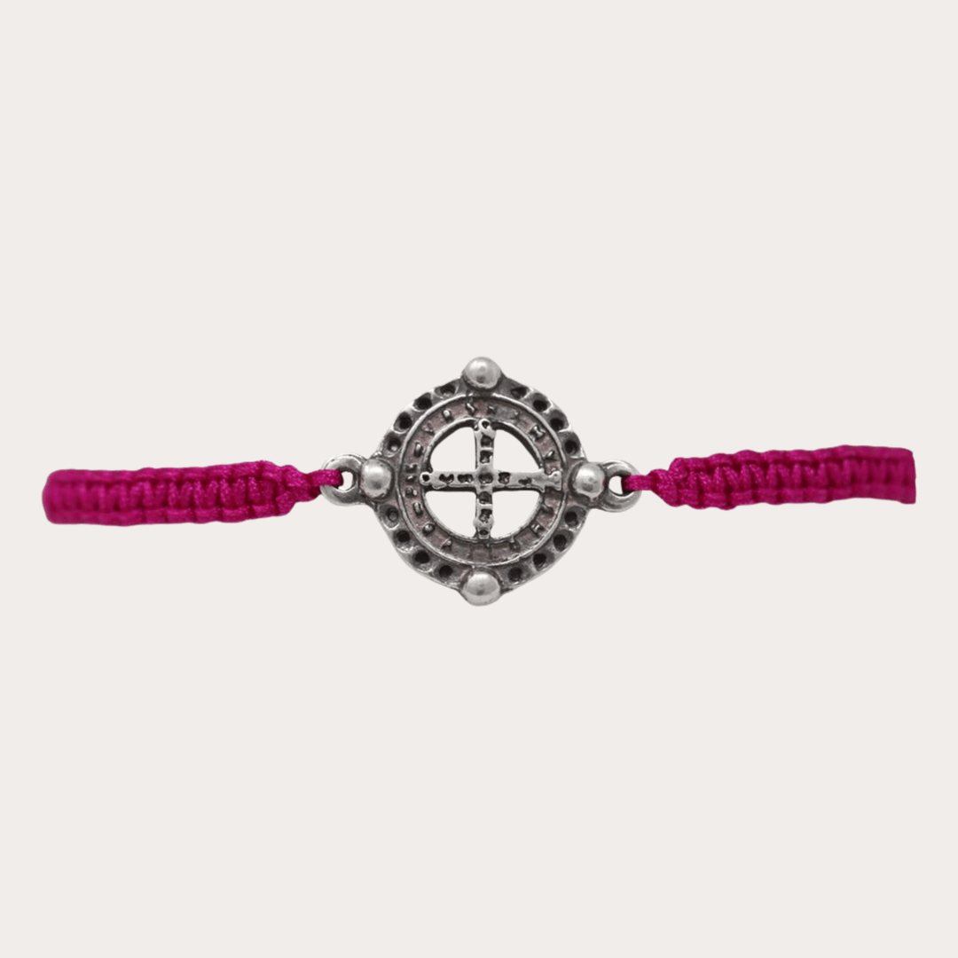 Pulsera San Benito Plata Tejida De Colores - LAURA CANTU JEWELRY