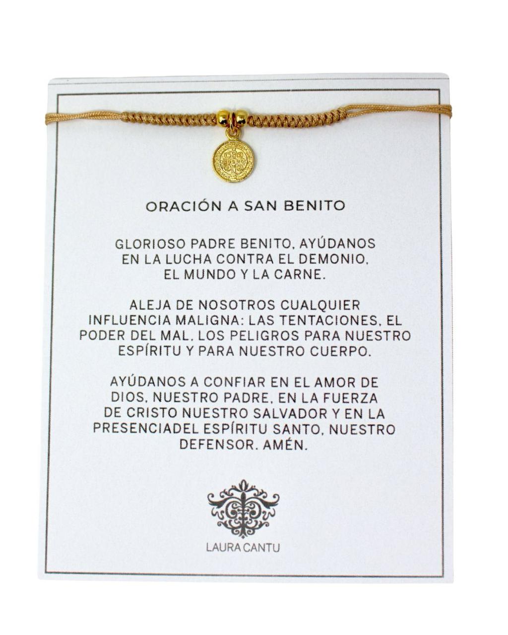 Pulsera San Benito Tejida - LAURA CANTU JEWELRY