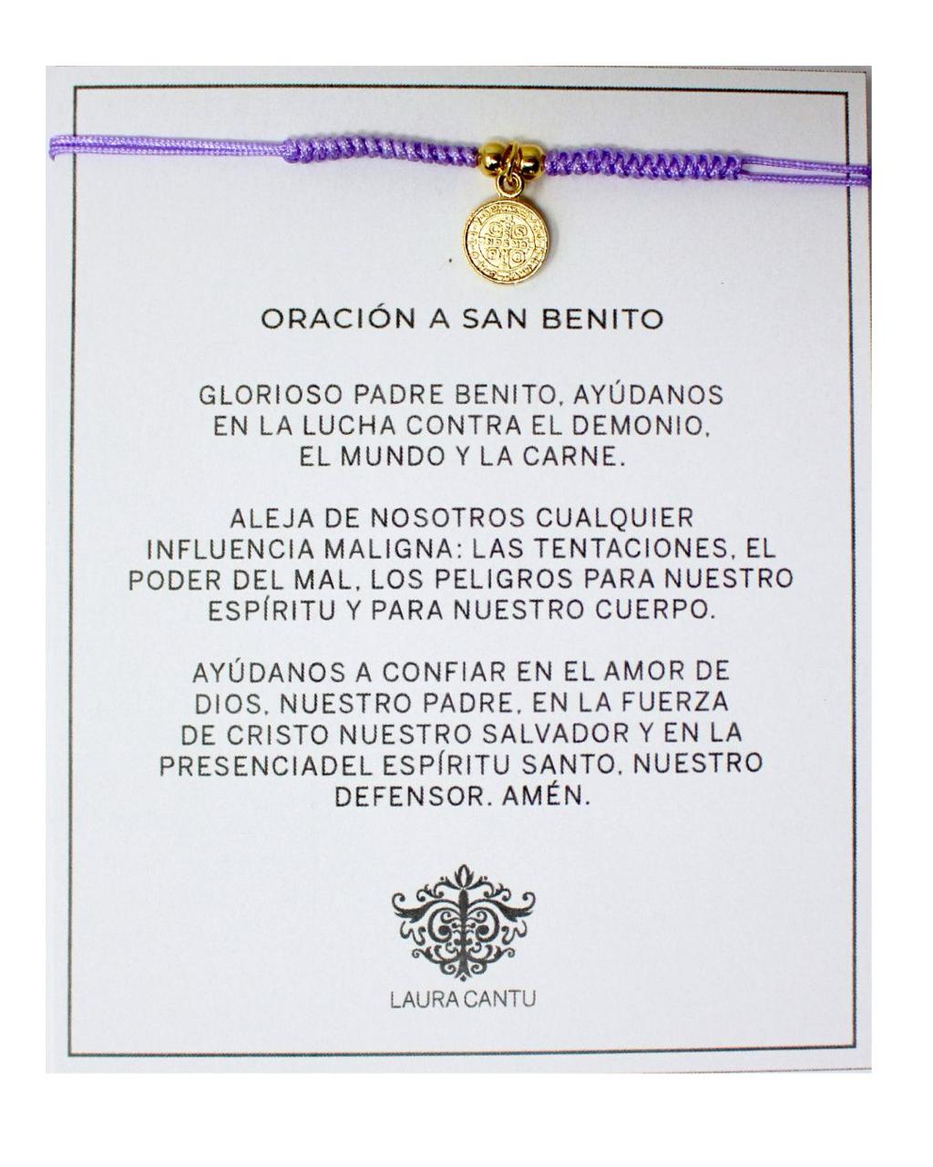 Pulsera San Benito Tejida - LAURA CANTU JEWELRY