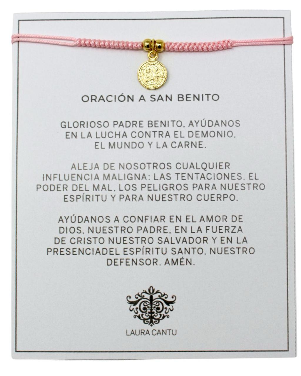 Pulsera San Benito Tejida - LAURA CANTU JEWELRY