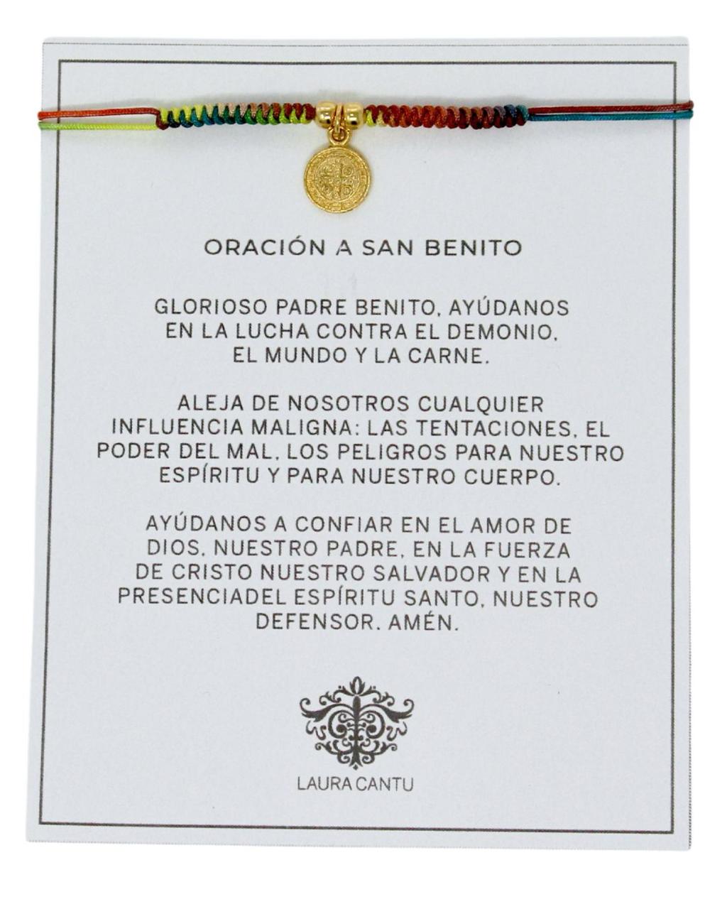 Pulsera San Benito Tejida - LAURA CANTU JEWELRY