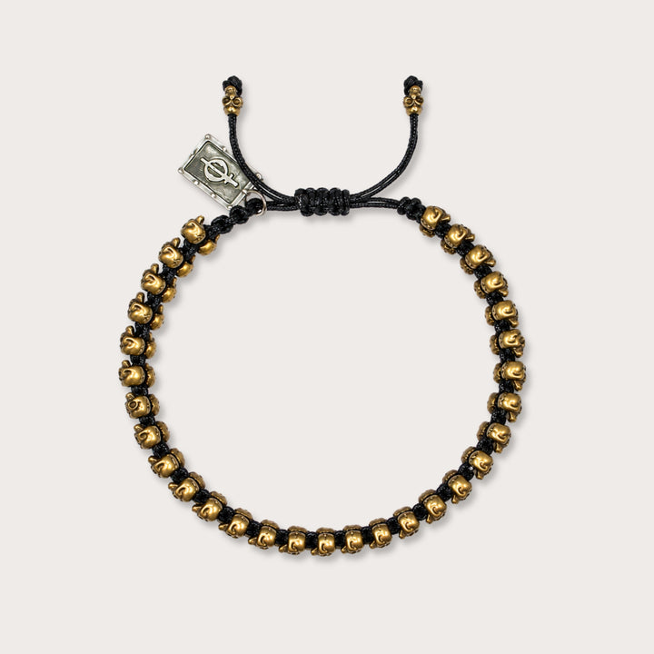 Woven skull bracelet Sos - LAURA CANTU JEWELRY