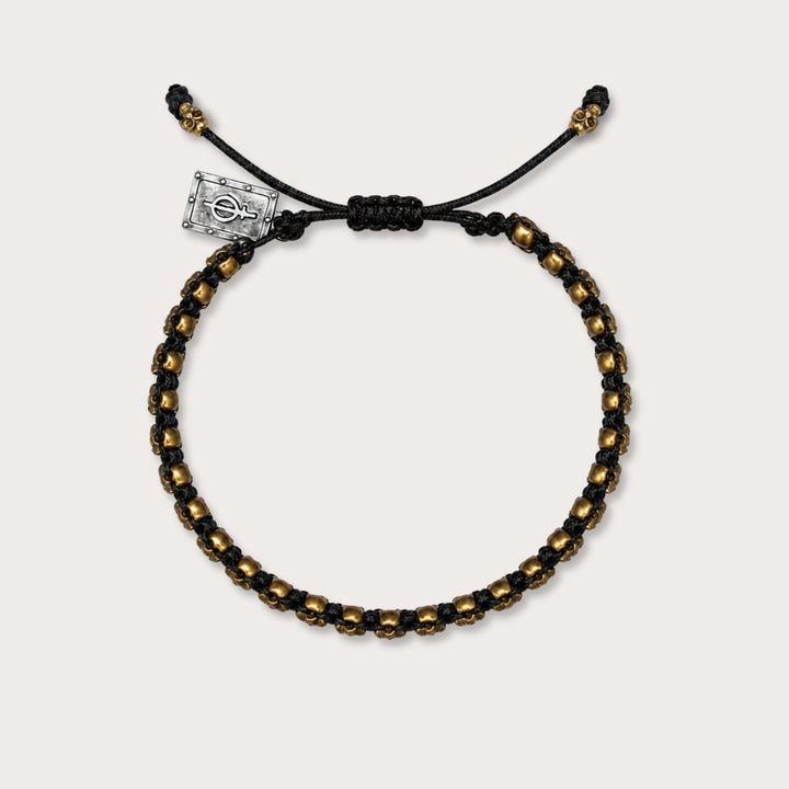 Woven skull bracelet Sos - LAURA CANTU JEWELRY