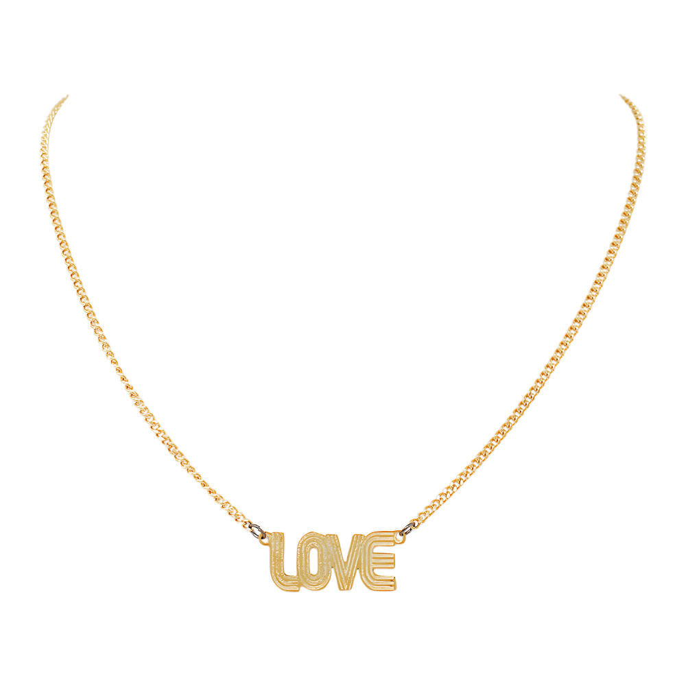 Retro Love Necklace - LAURA CANTU JEWELRY